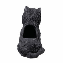 Load image into Gallery viewer, 77188-BK - White Terrier Flower Planter Black Plant Pot
