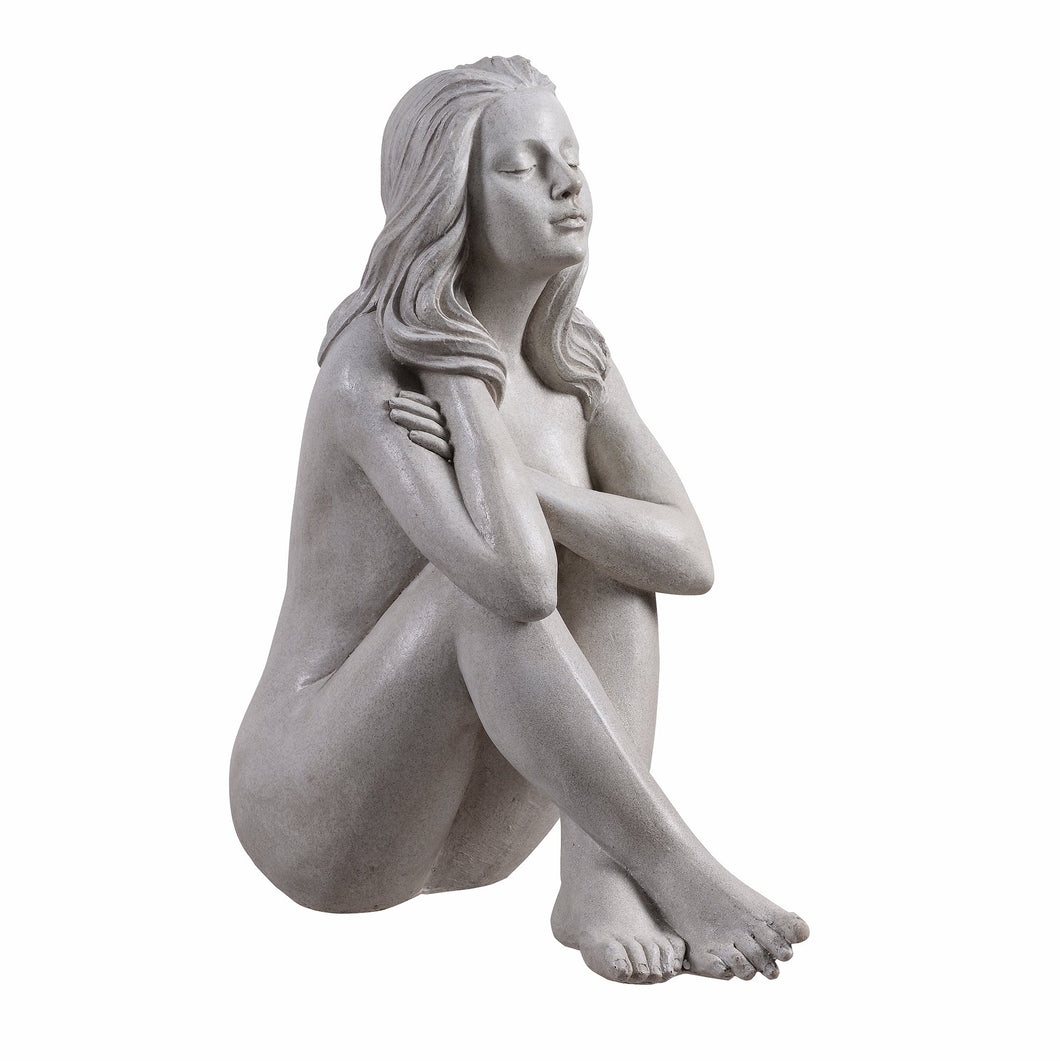 Thinking Lady Sculpture Resin Garden Statue