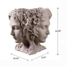 Load image into Gallery viewer, 77190 - Lady Head Bust Flower Planter Plant Pot
