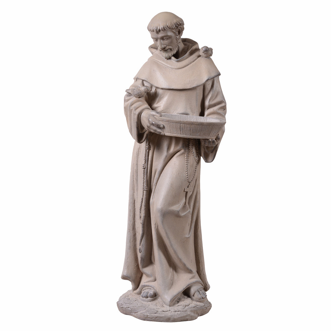 77191 - St Francis Of Assisi Birdbath Garden Statue