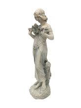 Load image into Gallery viewer, 77198 - GIRL W/ FLOWERS STATUE
