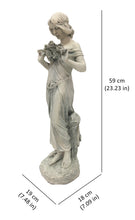 Load image into Gallery viewer, 77198 - GIRL W/ FLOWERS STATUE
