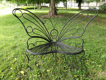 Load image into Gallery viewer, 78617-BK - METAL GARDEN DECOR-BUTTERFLY CHAIR-ANTIQUE BLACK
