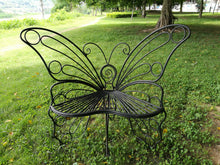 Load image into Gallery viewer, 78617-BK - METAL GARDEN DECOR-BUTTERFLY CHAIR-ANTIQUE BLACK
