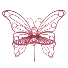 Load image into Gallery viewer, 78617-PK - METAL GARDEN DECOR-BUTTERFLY CHAIR-PINK
