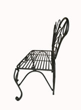 Load image into Gallery viewer, METAL GARDEN DECOR-BUTTERFLY BENCH-ANTIQUE BLACK
