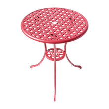 Load image into Gallery viewer, 78658-A-RD -  Radiant Red Relaxation- Cast Aluminium Bistro Set for Outdoor Living
