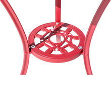 Load image into Gallery viewer, 78658-A-RD -  Radiant Red Relaxation- Cast Aluminium Bistro Set for Outdoor Living
