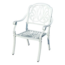 Load image into Gallery viewer, 78659-A-WT -  Elegant White- All-Weather Cast Aluminium Bistro Ensemble HI-LINE GIFT
