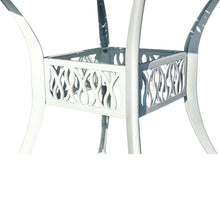 Load image into Gallery viewer, 78659-A-WT -  Elegant White- All-Weather Cast Aluminium Bistro Ensemble HI-LINE GIFT
