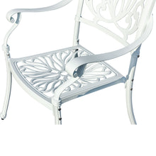 Load image into Gallery viewer, 78659-A-WT -  Elegant White- All-Weather Cast Aluminium Bistro Ensemble HI-LINE GIFT
