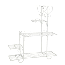 Load image into Gallery viewer, 78672-B-WT - 5 TIER PLANT STAND STEPS - WHITE
