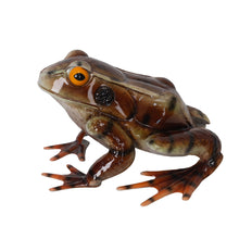 Load image into Gallery viewer, Metal Brown American Bullfrog Statue
