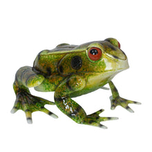Load image into Gallery viewer, Metal Green American Bullfrog Statue
