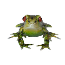 Load image into Gallery viewer, Metal Green American Bullfrog Statue
