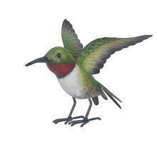 Load image into Gallery viewer, Metal Humming Bird Statue
