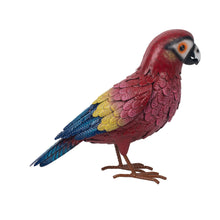 Load image into Gallery viewer, Metal Scarlet Macaw Statue
