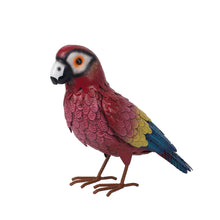 Load image into Gallery viewer, Metal Scarlet Macaw Statue

