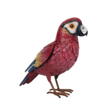 Load image into Gallery viewer, Metal Scarlet Macaw Statue
