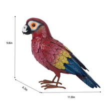 Load image into Gallery viewer, Metal Scarlet Macaw Statue
