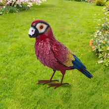 Load image into Gallery viewer, Metal Scarlet Macaw Statue

