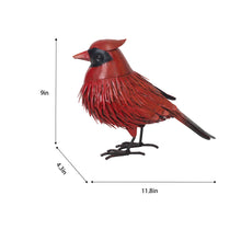 Load image into Gallery viewer, Metal Cardinal Statue
