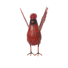 Load image into Gallery viewer, Metal Flying Cardinal Statue
