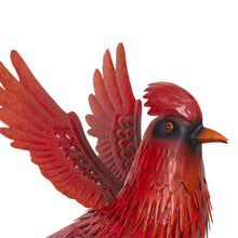 Load image into Gallery viewer, Metal Flying Cardinal Statue
