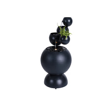Load image into Gallery viewer, Zinc Metal Ball Fountain with Planter with 6 Ww LED
