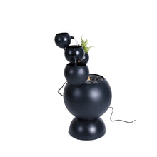 Load image into Gallery viewer, Zinc Metal Ball Fountain with Planter with 6 Ww LED
