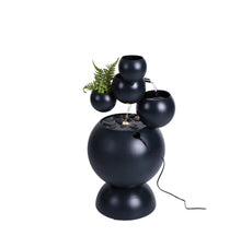 Load image into Gallery viewer, Zinc Metal Ball Fountain with Planter with 6 Ww LED
