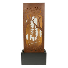 Load image into Gallery viewer, FOREST HOLLOW CARVED METAL FOUNTAIN W/LEDS

