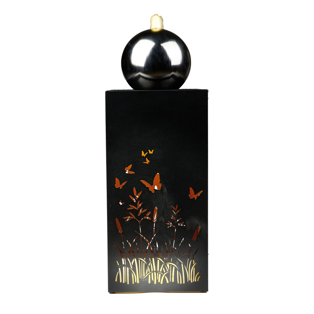 79532-H - HOLLOW CARVED BUTTERFLY FOUNTAIN W/LEDS