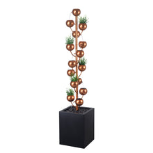 Load image into Gallery viewer, 79532-P -  Outdoor Metal Golden Bowl Fountain with Planter HI-LINE GIFT
