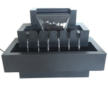 Load image into Gallery viewer, 79532 - FOUNTAIN-ZINC METAL MULTI LEVEL RECTANGLES
