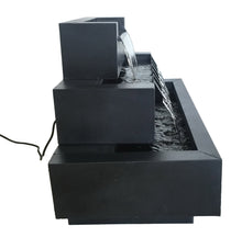 Load image into Gallery viewer, 79532 - FOUNTAIN-ZINC METAL MULTI LEVEL RECTANGLES
