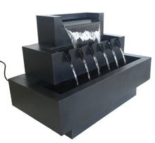 Load image into Gallery viewer, 79532 - FOUNTAIN-ZINC METAL MULTI LEVEL RECTANGLES
