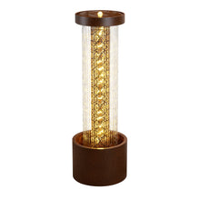 Load image into Gallery viewer, Metal Cascading Rain Water Fountain with Warm White LED Lights - Outdoor
