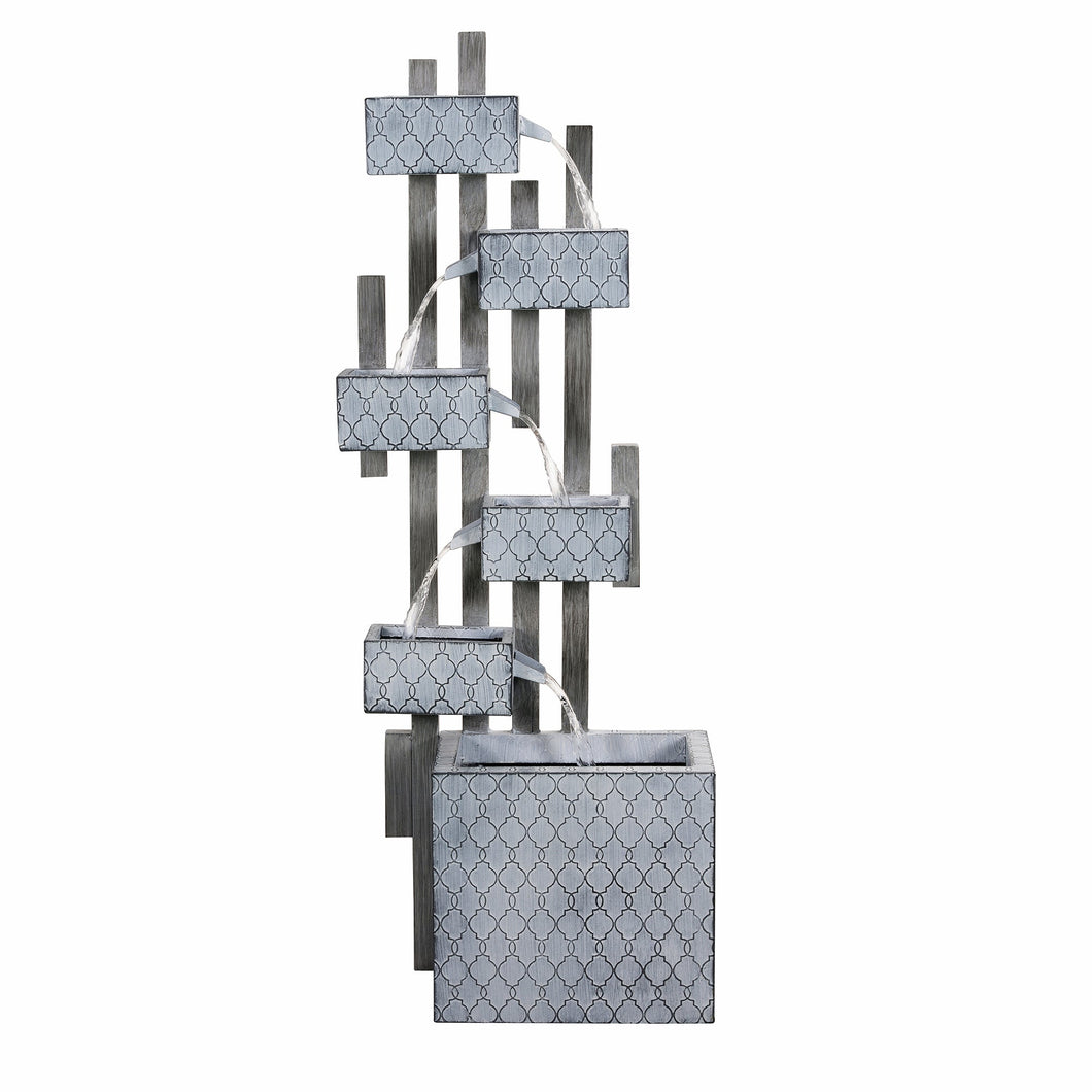Six Boxes Tiered Metal Water Fountain