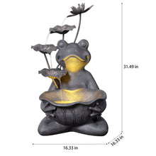 Load image into Gallery viewer, Frog Fountain with LED Light
