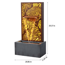 Load image into Gallery viewer, LED Tropical Leaf Waterfall Fountain
