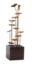 Load image into Gallery viewer, FOUNTAIN-ZINC METAL GOLD LOTUS FOUNTAIN
