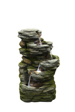 Load image into Gallery viewer, FOUNTAIN-MULTILEVEL STONE W/ 3 WT LEDs
