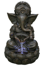 Load image into Gallery viewer, 79554-M - FOUNTAIN-TABLETOP LORD GANESH SCULPTURAL FOUNTAIN W/ WT LED
