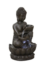 Load image into Gallery viewer, 79554-N - 13.75&quot; H BUDDHA FOUNTAIN W/LED FOR TABLETOP DECOR
