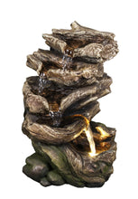 Load image into Gallery viewer, FOUNTAIN-MULTI LEVEL LOGS W/LED
