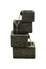 Load image into Gallery viewer, FOUNTAIN-TABLETOP CONCRETE CRATES FOUNTAIN W/ WW LED

