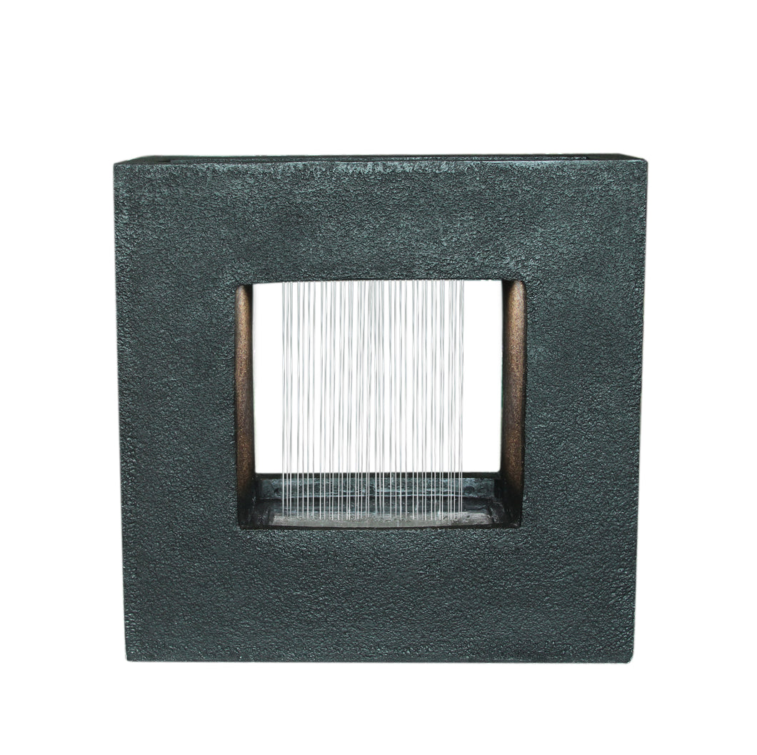 79563 - FOUNTAIN-RAINFALL INSIDE/STRIP LIGHTING/PLANTER ON TOP