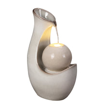 Load image into Gallery viewer, 79586-08-IV -  Ceramic Fountain with Lights - Ivory Elegance

