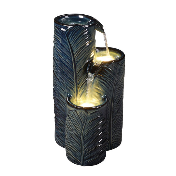CERAMIC FOUNTAIN WITH LIGHTS-BB